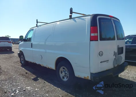 2008 Chevrolet Express Work Van from USA, damaged, VIN 1GCFH154X81217811